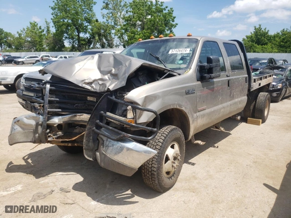 2004 Ford Super Duty F-350 DRW XL with VIN 1FTWW33PX4EB24840, listed as a Copart auction lot 57126474 with 0 mi miles and Salvage Title. Bid and sale history available at carsss.com. Image 1.