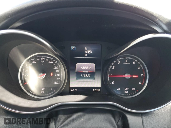 2015 Mercedes-Benz C 300 Luxury with VIN 55SWF4KB1FU022614, listed as a Copart auction lot 54110335 with 113,522 mi miles and Clean Title. Bid and sale history available at carsss.com. Image 9.