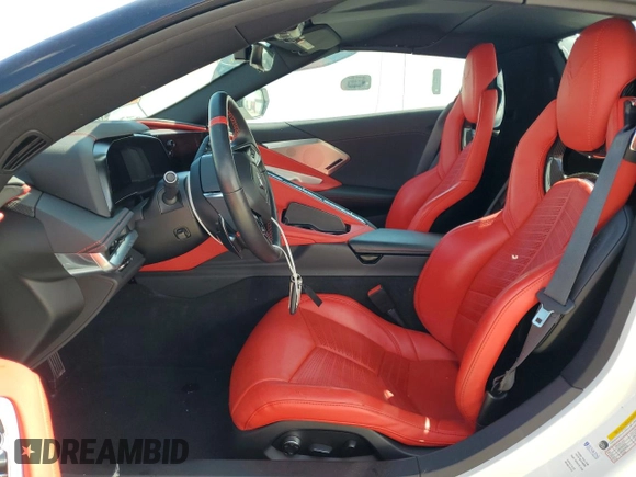 2023 Chevrolet Corvette 2LT with VIN 1G1YB3D43P5103804, listed as a Copart auction lot 73804784 with 0 mi miles and Salvage Title. Bid and sale history available at carsss.com. Image 7.