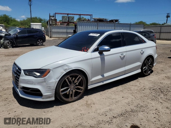 2015 Audi S3 2.0T Premium Plus with VIN WAUBFGFFXF1082301, listed as a Copart auction lot 67101194 with 12,732 mi miles and Clean Title. Bid and sale history available at carsss.com. Image 1.