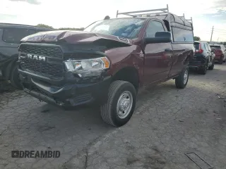 2022 Ram 2500 Tradesman with VIN 3C6MR5AJ8NG273192, listed as a Copart auction lot 71347484 with 36,031 mi miles and Salvage Title. Bid and sale history available at carsss.com. Image 1.
