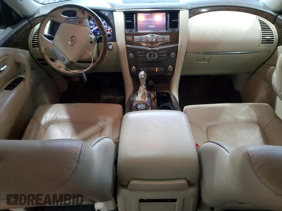 2016 Infiniti QX80 with VIN JN8AZ2NE8G9120469, listed as a Copart auction lot 73436594 with 216,678 mi miles and Salvage Title. Bid and sale history available at carsss.com. Image 8.
