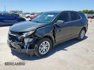 2021 Chevrolet Equinox LT z VIN 2GNAXKEV2M6129765, wystawiony jako Copart lot #65937855 z przebiegiem 43 784 mil mil oraz Czysty tytuł • Clean title. Historia ofert i sprzedaży dostępna na DreamBid. Obrazek 1.