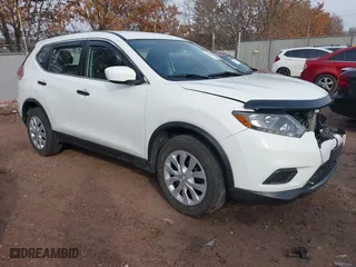 2016 Nissan Rogue S with VIN KNMAT2MV1GP669392, listed as a IAAI auction lot 41698418 with 165,288 mi miles. Bid and sale history available at carsss.com. Image 1.