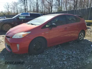 2012 Toyota Prius One with VIN JTDKN3DU5C1560314, listed as a Copart auction lot 49600765 with 114,923 mi miles and Salvage Title. Bid and sale history available at carsss.com. Image 1.