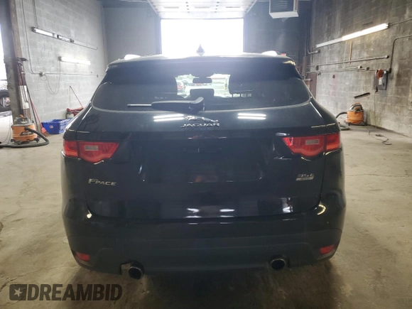 2017 Jaguar F-Pace 35t Premium with VIN SADCJ2BV4HA489317, listed as a Copart auction lot 54831305 with 61,402 mi miles and Salvage Title. Bid and sale history available at DreamBid. Image 6.