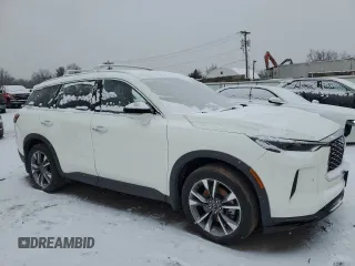 2024 Infiniti QX60 Luxe z VIN 5N1DL1FS5RC339335, wystawiony jako Copart lot #86246554 z przebiegiem 9 516 mil mil oraz Szkoda całkowita • Salvage title. Historia ofert i sprzedaży dostępna na DreamBid. Obrazek 4.