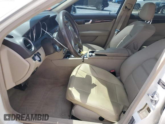 2012 Mercedes-Benz C-Class C 300 Sport with VIN WDDGF8BB6CR230271, listed as a Copart auction lot 53826345 with 141,891 mi miles and Salvage Title. Bid and sale history available at carsss.com. Image 7.