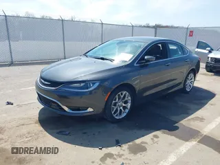 2015 Chrysler 200 C with VIN 1C3CCCEG9FN530575, listed as a IAAI auction lot 41862387 with 190,580 mi miles. Bid and sale history available at carsss.com. Image 2.