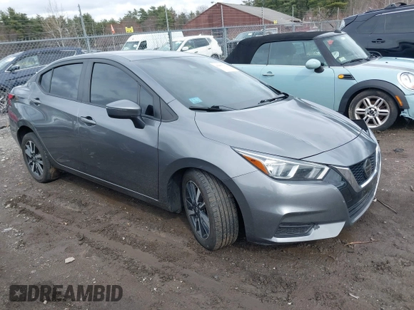2021 Nissan Versa SV with VIN 3N1CN8EV0ML874491, listed as a IAAI auction lot 41957712 with 62,293 mi miles and . Bid and sale history available at DreamBid. Image 1.