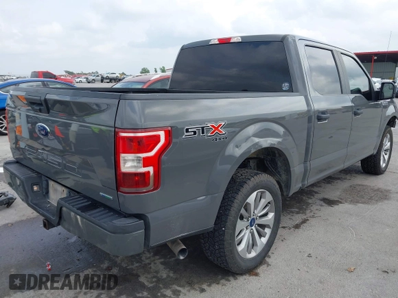 2018 Ford F-150 XL with VIN 1FTEW1EP4JFE22867, listed as a IAAI auction lot 42105313 with 185,175 mi miles and . Bid and sale history available at DreamBid. Image 4.