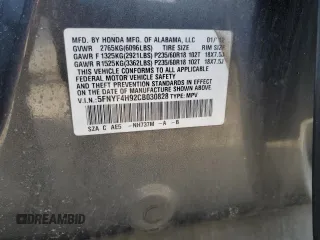 2012 Honda Pilot Touring with VIN 5FNYF4H92CB030828, listed as a Copart auction lot 54971505 with 215,219 mi miles and Salvage Title. Bid and sale history available at carsss.com. Image 14.