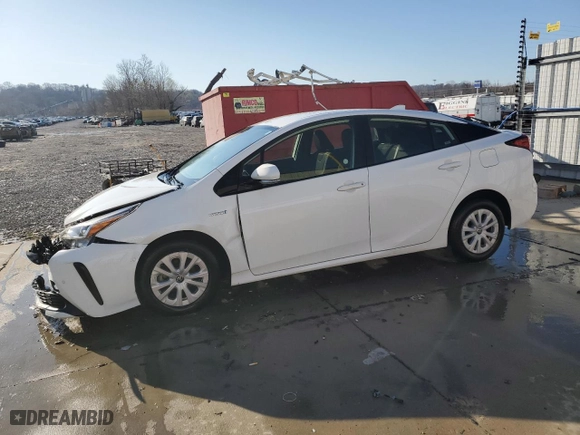 2020 Toyota Prius L Eco with VIN JTDKARFUXL3109668, listed as a Copart auction lot 48667445 with 103,307 mi miles and Salvage Title. Bid and sale history available at carsss.com. Image 1.
