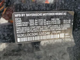 2019 BMW X4 xDrive30i z VIN 5UXUJ3C50KLG55348, wystawiony jako Copart lot #55668005 z przebiegiem 49 729 mil mil oraz Czysty tytuł • Clean title. Historia ofert i sprzedaży dostępna na DreamBid. Obrazek 12.