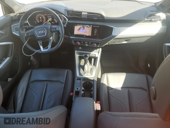 2020 Audi Q3 Premium Plus with VIN WA1BECF36L1121959, listed as a Copart auction lot 47744075 with 56,162 mi miles and Salvage Title. Bid and sale history available at carsss.com. Image 8.