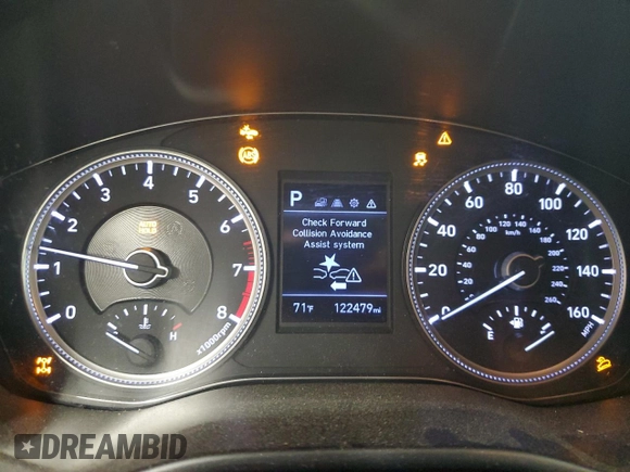 2020 Hyundai Santa Fe SE with VIN 5NMS2CAD5LH194499, listed as a Copart auction lot 56576405 with 122,479 mi miles and Salvage title. Bid and sale history available at DreamBid. Image 9.