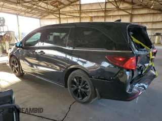 2023 Honda Odyssey Sport with VIN 5FNRL6H71PB025357, listed as a Copart auction lot 45682075 with 56,291 mi miles and Salvage Title. Bid and sale history available at carsss.com. Image 2.