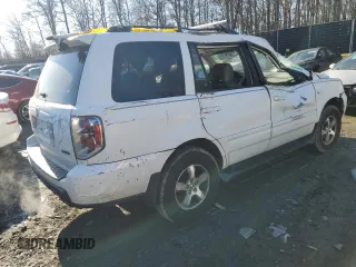 2006 Honda Pilot EX-L with VIN 5FNYF18706B026584, listed as a Copart auction lot 42335965 with 229,794 mi miles and Salvage Title. Bid and sale history available at DreamBid. Image 3.