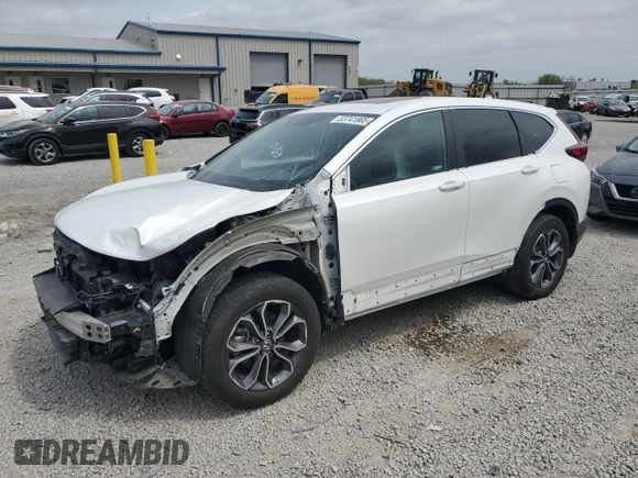2022 Honda CR-V EX with VIN 7FARW2H52NE032060, listed as a Copart auction lot 53741865 with 42,488 mi miles and Salvage Title. Bid and sale history available at carsss.com. Image 1.