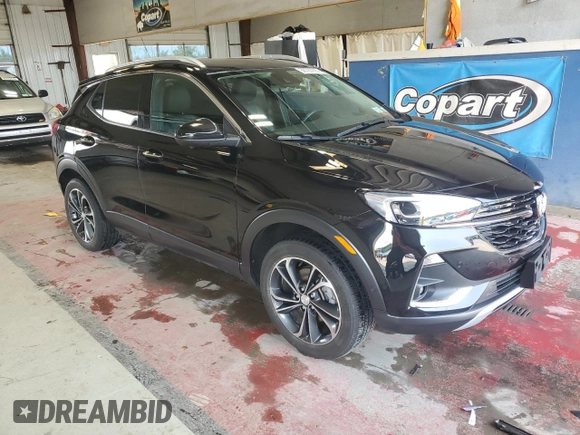 2021 Buick Encore GX Essence with VIN KL4MMGSL9MB182081, listed as a Copart auction lot 58720765 with 37,646 mi miles and Salvage title. Bid and sale history available at DreamBid. Image 4.