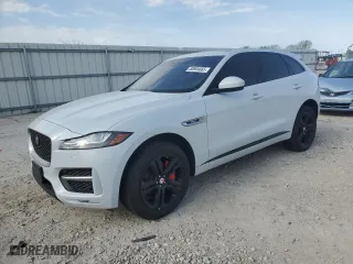 2017 Jaguar F-PACE 35t R-Sport with VIN SADCL2BVXHA047832, listed as a Copart auction lot 50904665 with 128,000 mi miles and Clean Title. Bid and sale history available at carsss.com. Image 1.