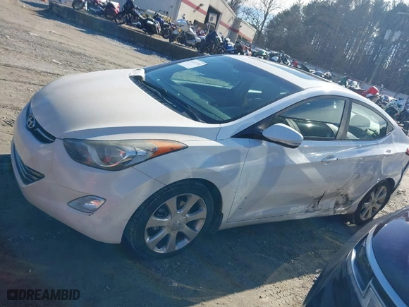 2013 Hyundai Elantra GLS PZEV with VIN 5NPDH4AE8DH246797, listed as a IAAI auction lot 41451702 with 172,500 mi miles. Bid and sale history available at carsss.com. Image 14.