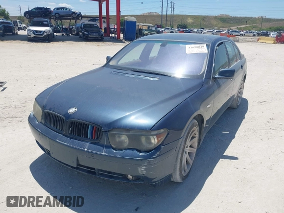 2002 BMW 7 Series 745i with VIN WBAGL63462DP50504, listed as a IAAI auction lot 41698849 with 128,939 mi miles and . Bid and sale history available at DreamBid. Image 2.