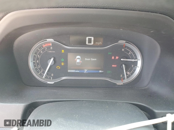 2019 Honda Ridgeline Sport with VIN 5FPYK3F12KB032801, listed as a Copart auction lot 59238595 with 41,000 mi miles and Salvage title. Bid and sale history available at DreamBid. Image 9.