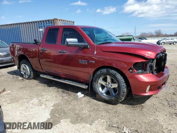 2014 Ram 1500 Tradesman with VIN 1C6RR7FT8ES108117, listed as a Copart auction lot 50541535 with 117,669 mi miles and Non Repairable. Bid and sale history available at carsss.com. Image 4.