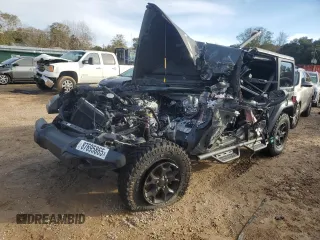 2021 Jeep Wrangler Unlimited 80th Anniversary with VIN 1C4HJXDN3MW769156, listed as a Copart auction lot 87695865 with Not Provided miles and Salvage Title. Bid and sale history available at DreamBid. Image 1.