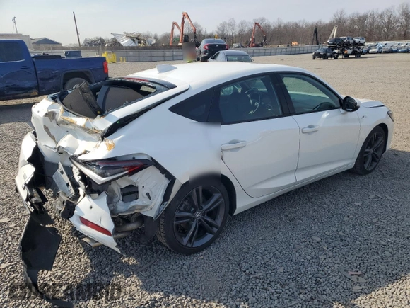 2024 Acura Integra Technology with VIN 19UDE4H64RA012647, listed as a Copart auction lot 48589755 with 10,299 mi miles and Salvage title. Bid and sale history available at DreamBid. Image 3.