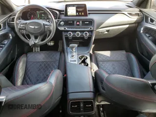 2019 Genesis G70 3.3T Advanced with VIN KMTG34LE4KU034332, listed as a Copart auction lot 76933854 with 72,160 mi miles and Non Repairable. Bid and sale history available at carsss.com. Image 8.