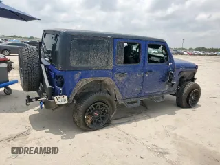 2018 Jeep Wrangler Unlimited Sport S with VIN 1C4HJXDG0JW272837, listed as a Copart auction lot 57532455 with Not provided miles and Salvage title. Bid and sale history available at DreamBid. Image 3.