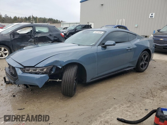 2025 Ford Mustang EcoBoost with VIN 1FA6P8TH9S5104519, listed as a Copart auction lot 49318395 with 1,852 mi miles and Salvage Title. Bid and sale history available at carsss.com. Image 1.