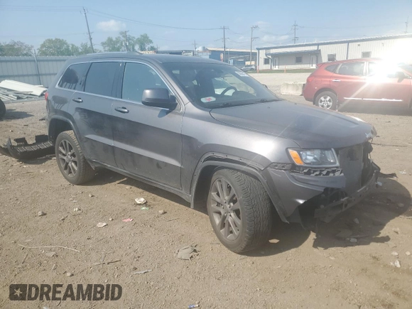 2016 Jeep Grand Cherokee Laredo with VIN 1C4RJFAG3GC343462, listed as a Copart auction lot 56986475 with 100,240 mi miles and Salvage title. Bid and sale history available at DreamBid. Image 4.
