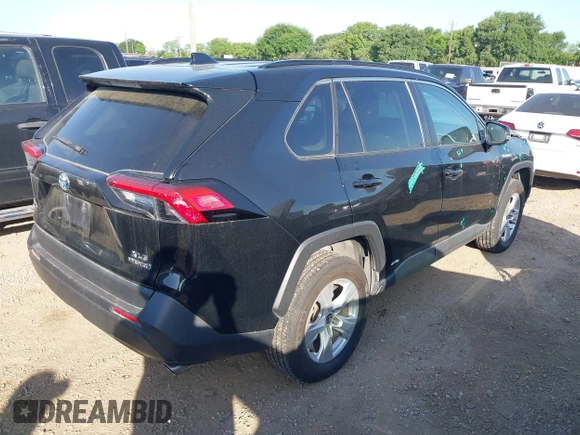 2021 Toyota RAV4 Hybrid XLE with VIN 4T3RWRFV5MU012238, listed as a IAAI auction lot 41943154 with 72,316 mi miles. Bid and sale history available at carsss.com. Image 4.
