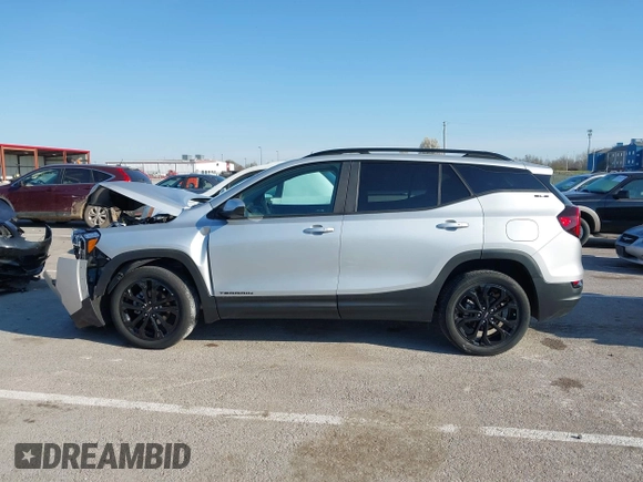 2022 GMC Terrain SLE with VIN 3GKALMEV9NL257678, listed as a IAAI auction lot 41875827 with 21,742 mi miles and . Bid and sale history available at carsss.com. Image 15.