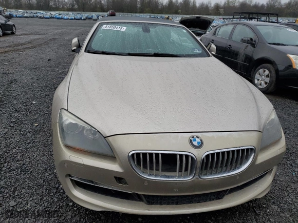 2012 BMW 6 Series 650i with VIN WBALZ3C52CC397545, listed as a Copart auction lot 51850415 with 147,352 mi miles and Clean Title. Bid and sale history available at carsss.com. Image 5.