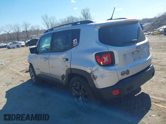 2017 Jeep Renegade Altitude with VIN ZACCJABBXHPF51072, listed as a IAAI auction lot 41877083 with 88,246 mi miles and . Bid and sale history available at DreamBid. Image 3.