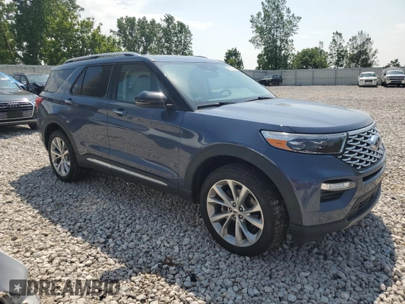 2021 Ford Explorer Platinum z VIN 1FM5K8HC2MGC36798, wystawiony jako Copart lot #60119585 z przebiegiem 70 174 mil mil oraz Szkoda całkowita • Salvage title. Historia ofert i sprzedaży dostępna na DreamBid. Obrazek 4.
