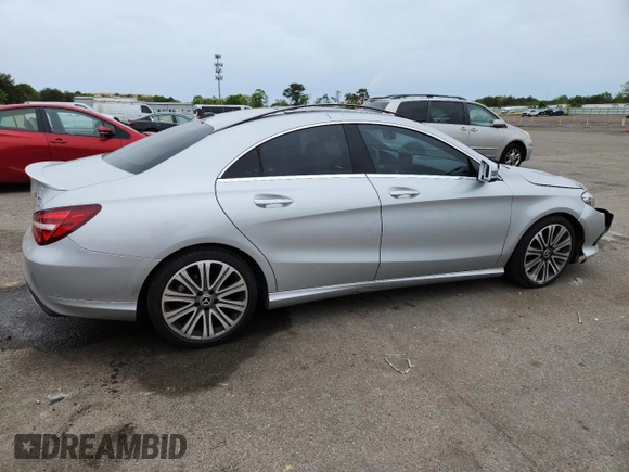 2018 Mercedes-Benz CLA 250 with VIN WDDSJ4GB7JN653164, listed as a Copart auction lot 58487175 with 60,922 mi miles and Salvage title. Bid and sale history available at DreamBid. Image 3.