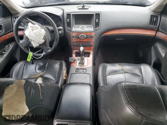 2007 Infiniti G35 Sedan Journey with VIN JNKBV61E07M717071, listed as a Copart auction lot 51169265 with 265,460 mi miles and Salvage Title. Bid and sale history available at carsss.com. Image 8.