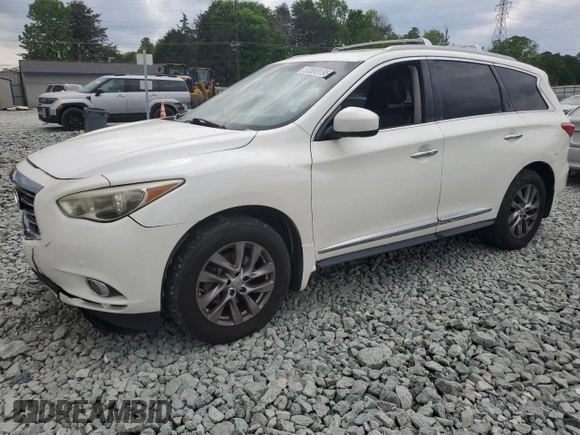 2015 Infiniti QX60 with VIN 5N1AL0MM0FC551444, listed as a Copart auction lot 53893195 with 138,366 mi miles and Salvage title. Bid and sale history available at DreamBid. Image 1.