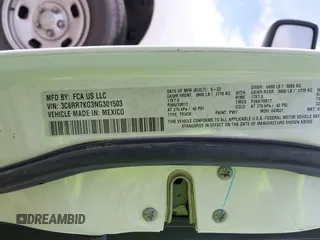 2022 Ram 1500 Tradesman with VIN 3C6RR7KG3NG301503, listed as a IAAI auction lot 42068629 with 52,210 mi miles and . Bid and sale history available at DreamBid. Image 9.