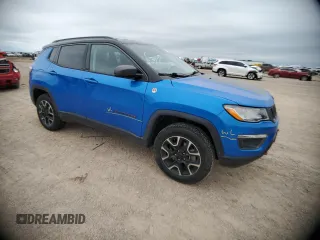 2021 Jeep Compass Trailhawk z VIN 3C4NJDDB9MT590052, wystawiony jako Copart lot #54973695 z przebiegiem 78 522 mil mil oraz Szkoda całkowita • Salvage title. Historia ofert i sprzedaży dostępna na DreamBid. Obrazek 4.