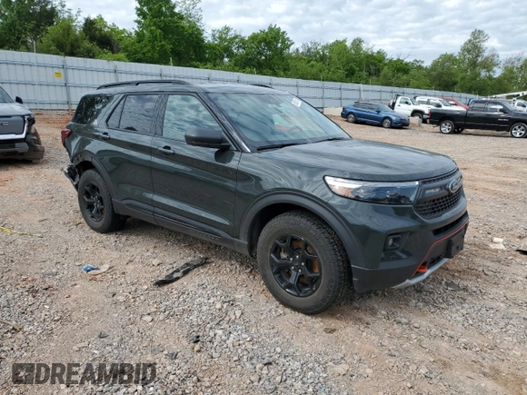 2023 Ford Explorer Timberline z VIN 1FMSK8JH2PGA46447, wystawiony jako Copart lot #55526115 z przebiegiem 50 957 mil mil oraz Szkoda całkowita • Salvage title. Historia ofert i sprzedaży dostępna na DreamBid. Obrazek 4.