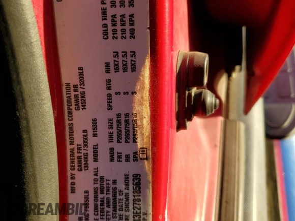 2007 Hummer H3 SUV with VIN 5GTDN13E278185639, listed as a Copart auction lot 80929864 with 268,989 mi miles and Salvage Title. Bid and sale history available at DreamBid. Image 14.