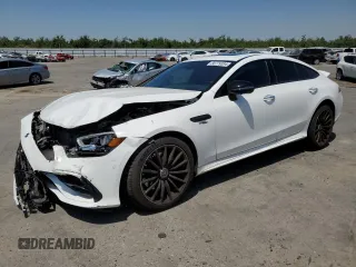 2019 Mercedes-Benz AMG GT with VIN WDD7X6BB7KA007865, listed as a Copart auction lot 58779394 with 25,254 mi miles and Salvage Title. Bid and sale history available at carsss.com. Image 1.