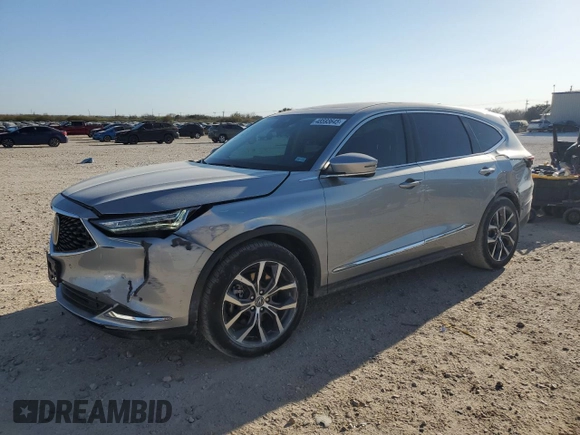 2022 Acura MDX w/Technology Package with VIN 5J8YE1H4XNL033340, listed as a Copart auction lot 48593645 with 41,638 mi miles and Salvage Title. Bid and sale history available at carsss.com. Image 1.