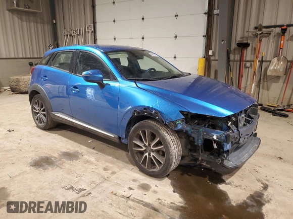 2016 Mazda CX-3 Grand Touring with VIN JM1DKBD79G0126026, listed as a Copart auction lot 46821275 with 113,442 mi miles and Salvage Title. Bid and sale history available at carsss.com. Image 4.